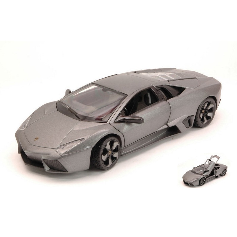 SCALE MODEL COMPATIBLE WITH LAMBORGHINI REVENTON 2007 GRAY BARRA 1:24 RASTAR RAT34800