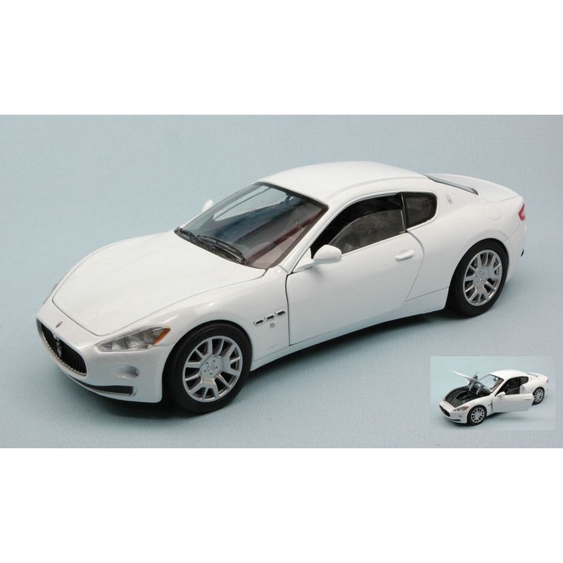 SCALE MODEL COMPATIBLE WITH MASERATI GRAN TURISMO 2007 PEARL WHITE 1:24 MOTORMAX MTM73361