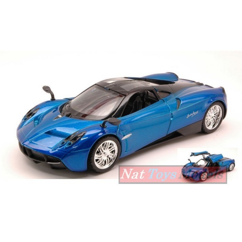 SCALE MODEL COMPATIBLE WITH PAGANI HUAYRA 2012 BLUE METALLIC 1:24 MOTORMAX MTM79312BL
