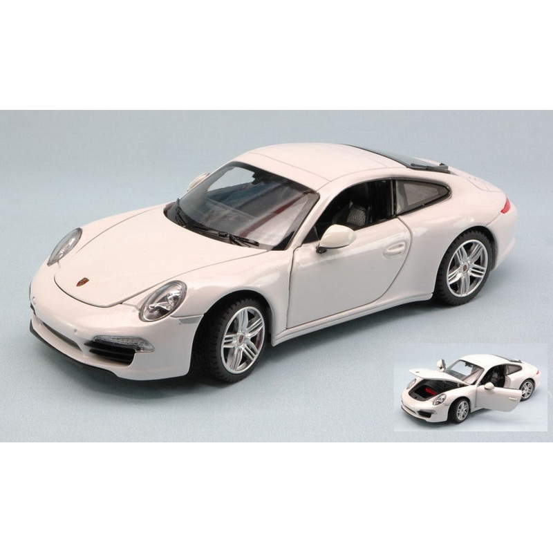 SCALE MODEL COMPATIBLE WITH PORSCHE 911 3.8 CARRERA S 2011 WHITE 1:24 RASTAR RAT56200W