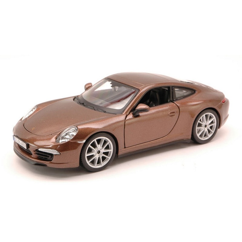 SCALE MODEL COMPATIBLE WITH PORSCHE 911 CARRERA S 2012 BROWN 1:24 BURAGO BU21065BW