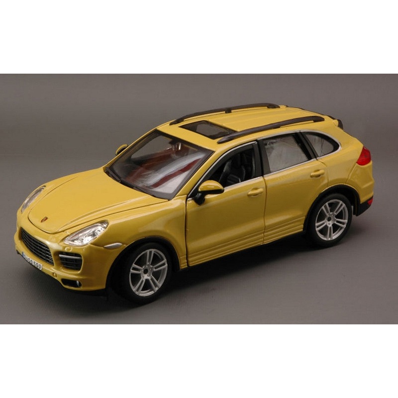 SCALE MODEL COMPATIBLE WITH PORSCHE CAYENNE TURBO YELLOW 1:24 BURAGO BU21056Y