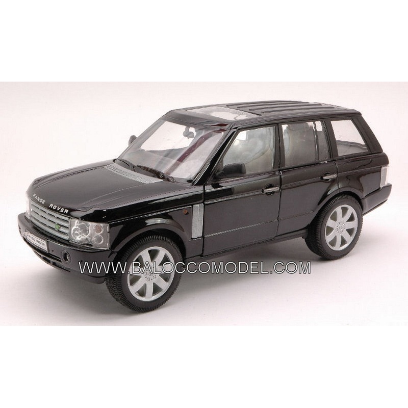 SCALE MODEL COMPATIBLE WITH RANGE ROVER 2003 BLACK 1:24 WELLY WE2415BK