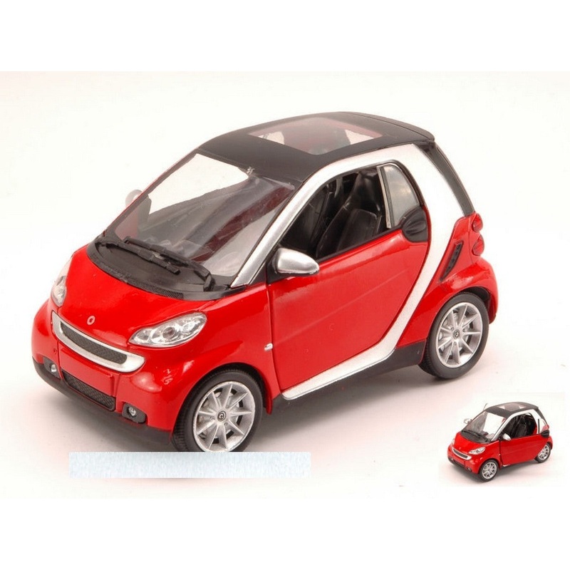 SCALE MODEL COMPATIBLE WITH SMART FORTWO II SERIES 2007 RED 1:24 NEW RAY NY71033R