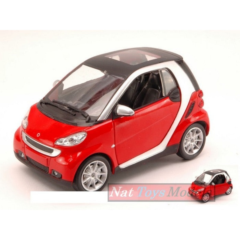 SCALE MODEL COMPATIBLE WITH SMART FORTWO II SERIES 2007 RED 1:24 NEW RAY NY71036R