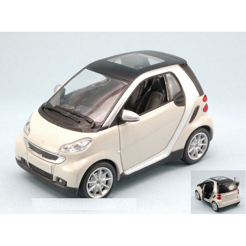 SCALE MODEL COMPATIBLE WITH SMART FORTWO II SERIES 2007 WHITE 1:24 NEW RAY NY71033W