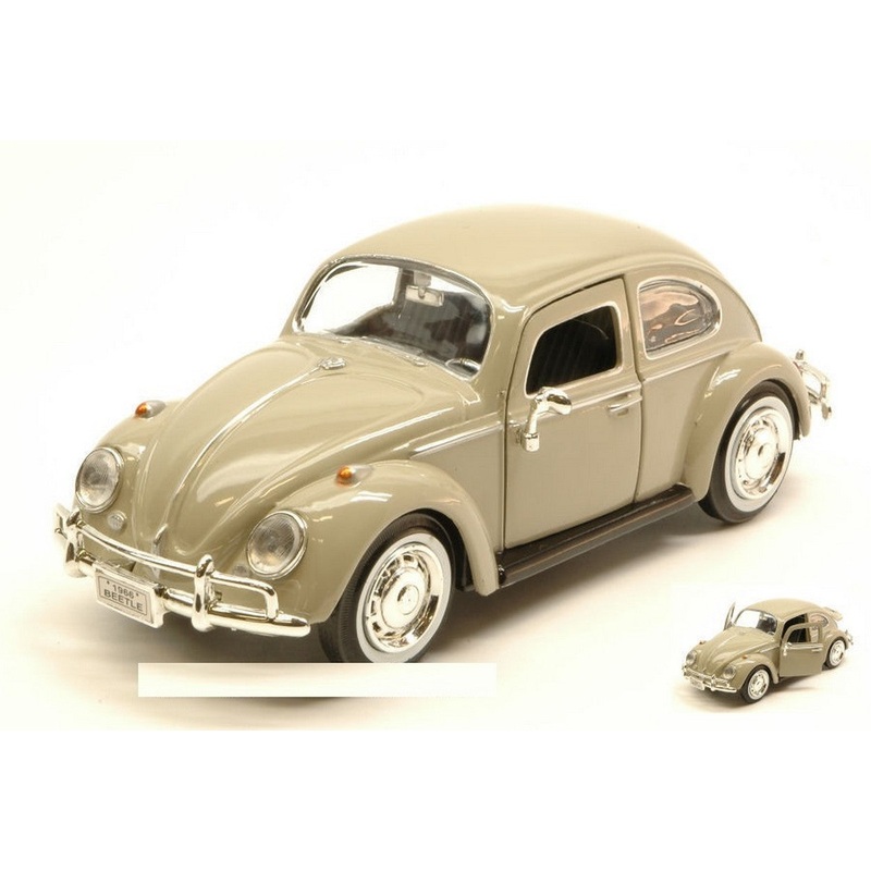 SCALE MODEL COMPATIBLE WITH VW BEETLE 1966 BEIGE 1:24 MOTORMAX MTM73223BE