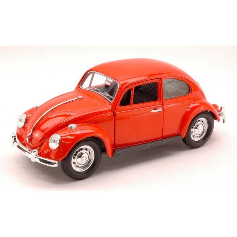 SCALE MODEL COMPATIBLE WITH VW BEETLE 1967 ORANGE 1:24 YAT MING YM24202OR