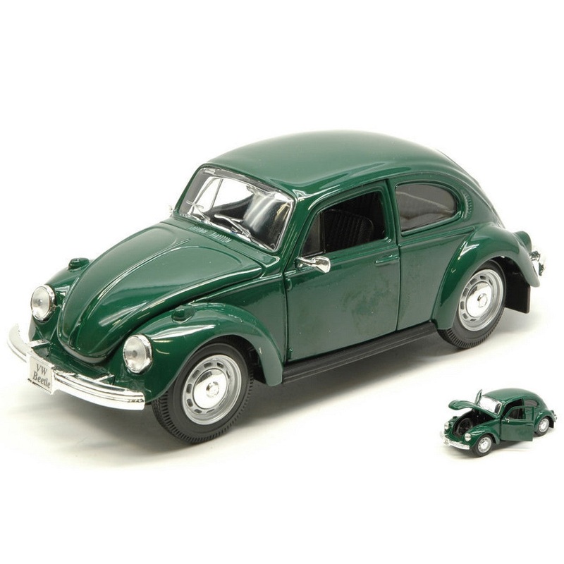 SCALE MODEL COMPATIBLE WITH VW BEETLE 1973 GREEN 1:24 MAISTO MI31926GR