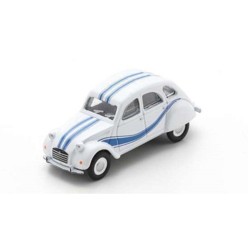 MODELLINO Schuco CITROEN 2CV WHITE/BLUE DIE CAST 1:87 MODEL SCALE SH452675700 250506