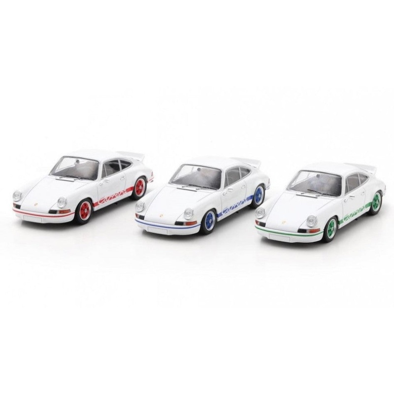 MODELLINO Schuco PORSCHE 911 CARRERA 2.7 RS II LIGHTWEIGHT SET "50 YEARS" 1:43 MODEL SCALE SH450725700 250506