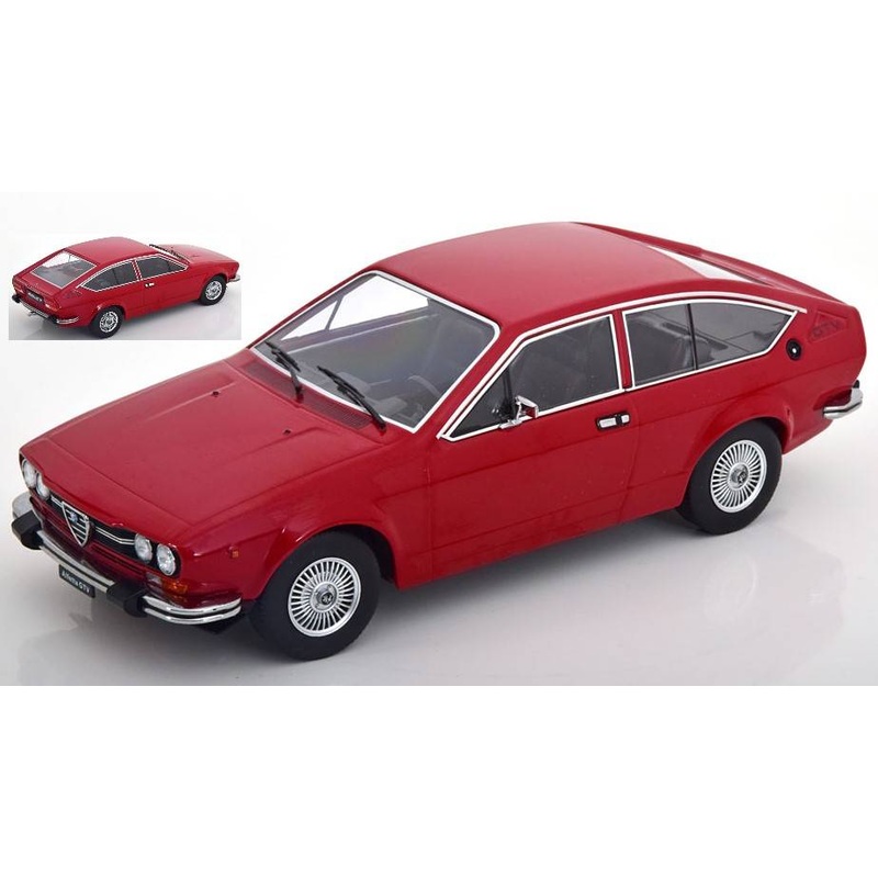 SCALE MODEL COMPATIBLE WITH ALFA ROMEO ALFETTA 2000 GTV 1976 RED 1:18 KK SCALE KKDC181091