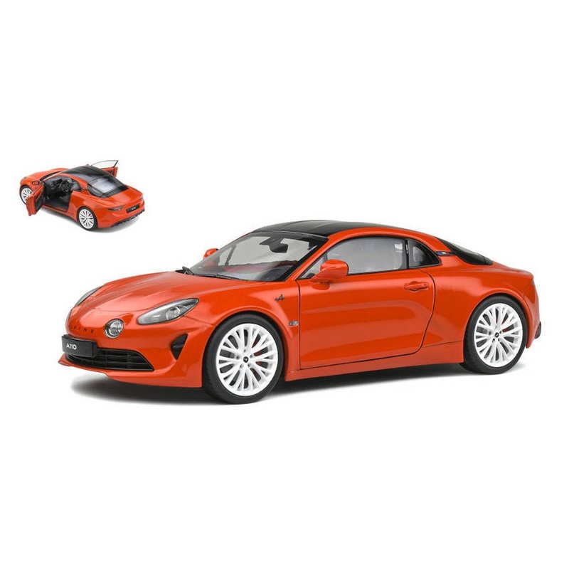 SCALE MODEL COMPATIBLE WITH ALPINE A110S HERITAGE COLORS ORANGE SANGUINE 2021 1:18 SOLID SL1801609