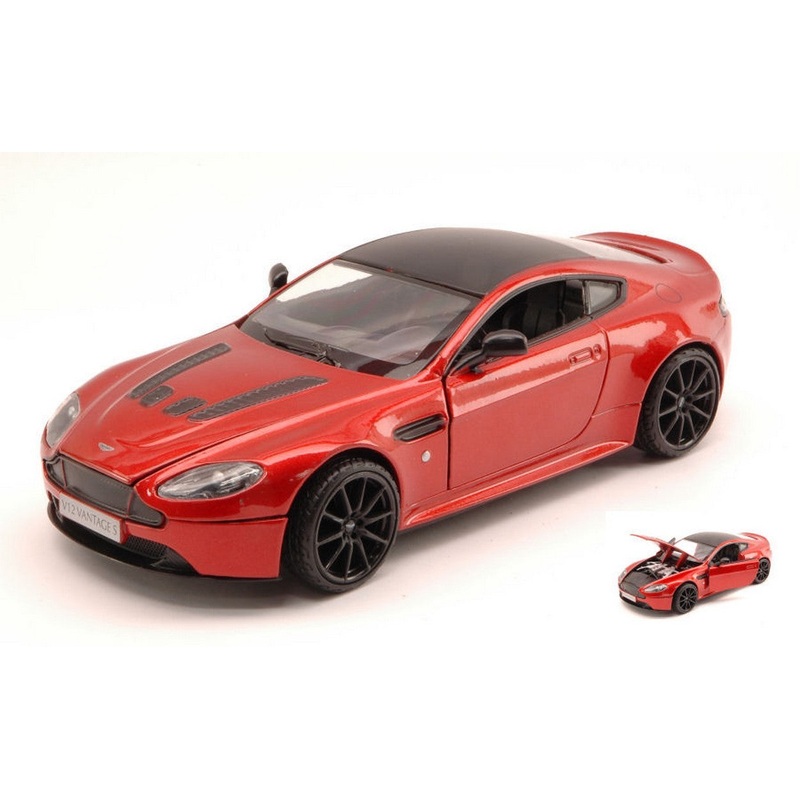 SCALE MODEL COMPATIBLE WITH ASTON MARTIN V12 VANTAGE S 2013 METALLIC RED 1:24 MOTORMAX MTM79322R
