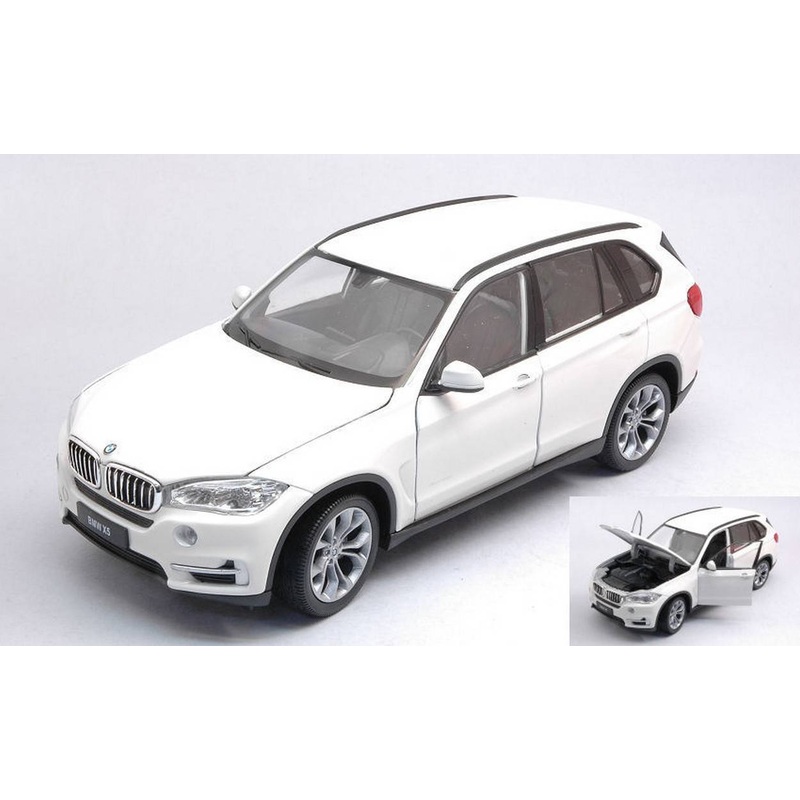 SCALE MODEL COMPATIBLE WITH BMW X5 WHITE 1:24 WELLY WE24052W DIE CAST