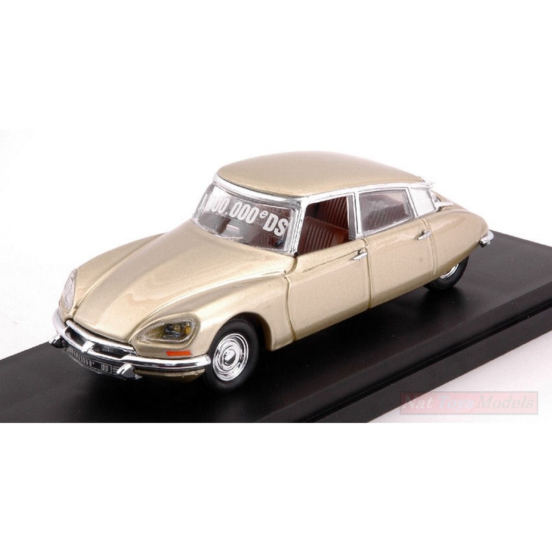 SCALE MODEL COMPATIBLE WITH CITROEN DS 21 N.1,000,000 1969 GOLD 1:43 RIO RI4586