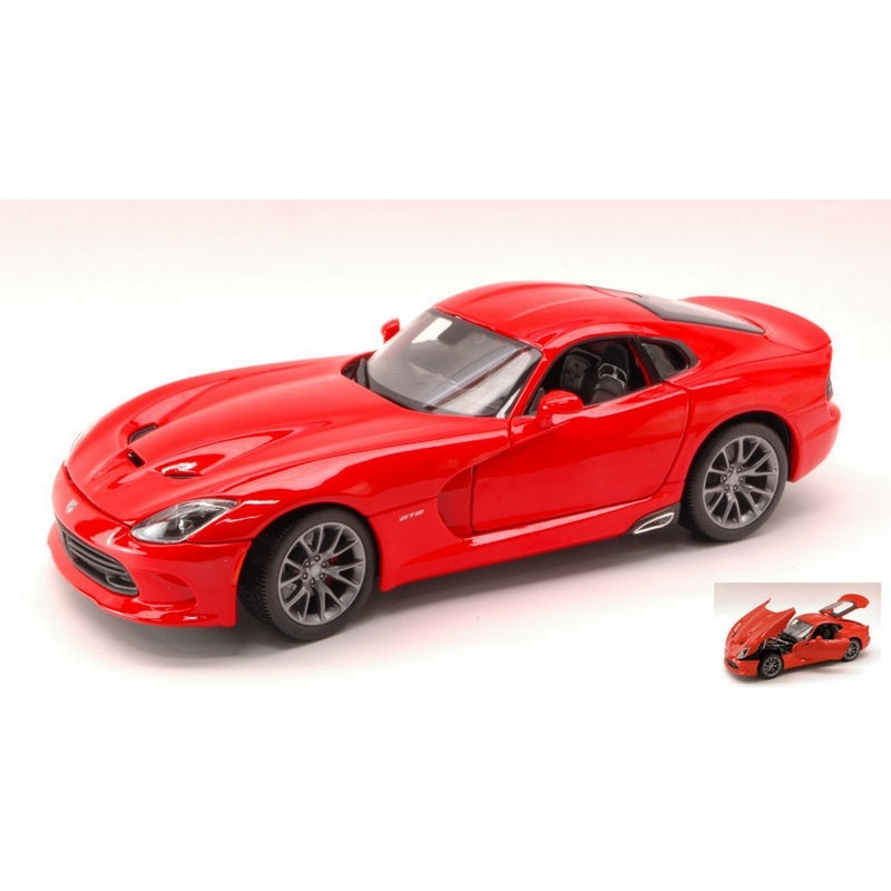 SCALE MODEL COMPATIBLE WITH DODGE VIPER SRT GTS 2013 RED 1:18 MAISTO MI31128