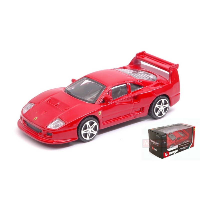 SCALE MODEL COMPATIBLE WITH FERRARI F40 1987 RED 1:43 BURAGO BU31125R