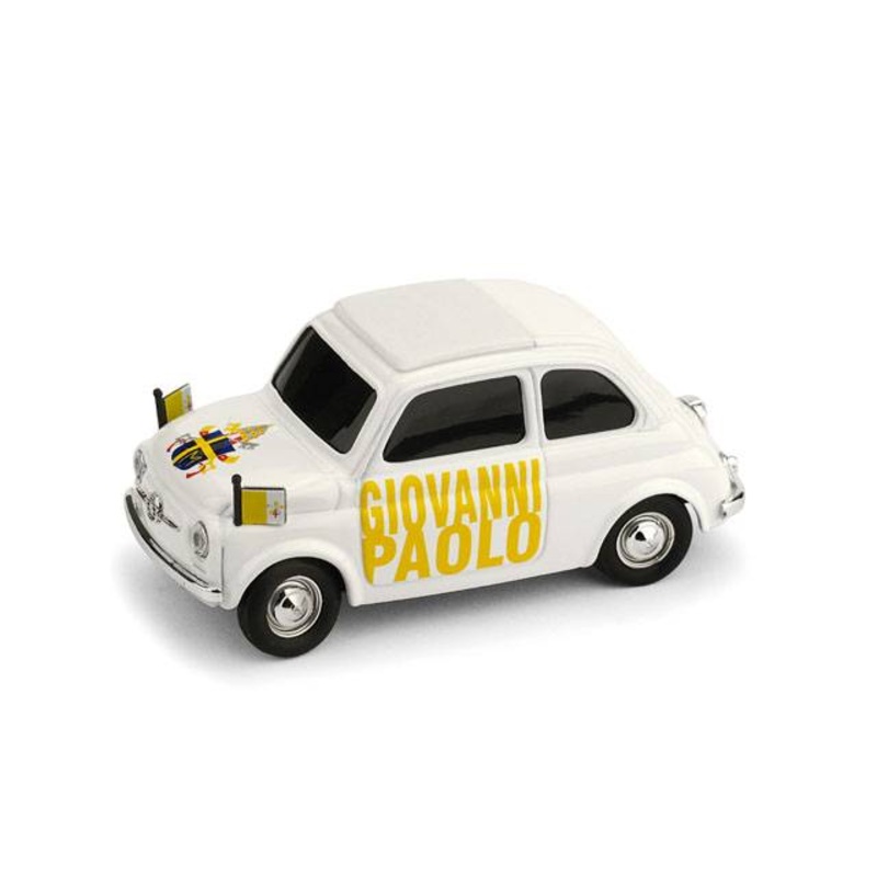 SCALE MODEL COMPATIBLE WITH FIAT 500 GIOVANNI PAOLO BEATO LUI 1:43 BRUMM BMBR050