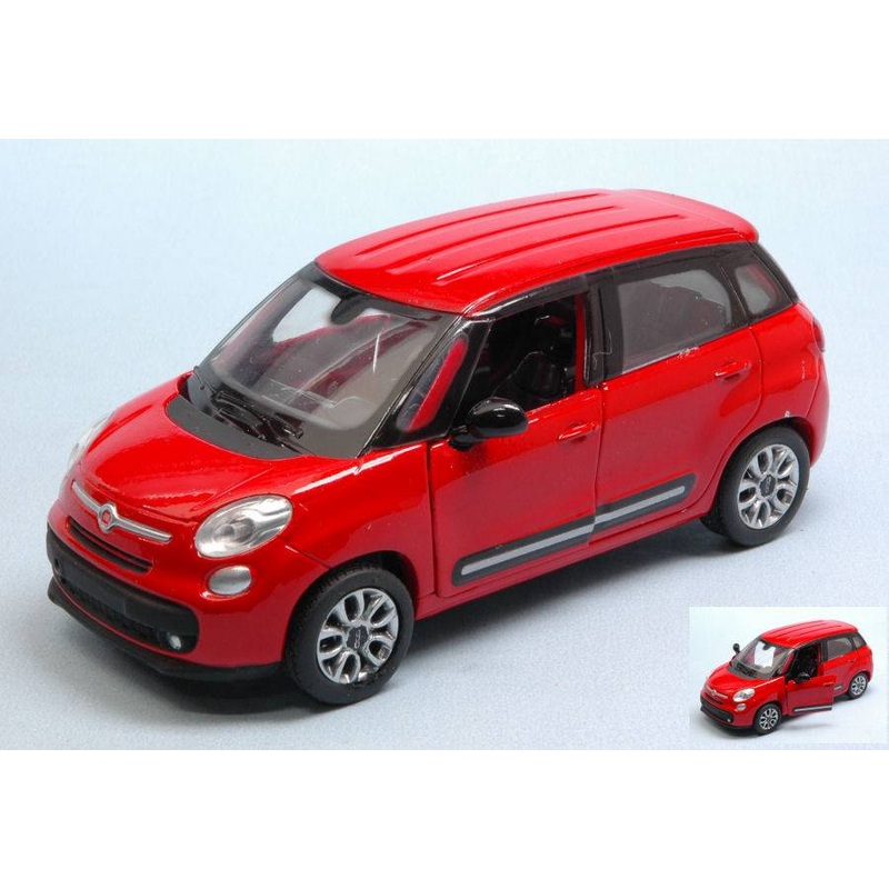 SCALE MODEL COMPATIBLE WITH FIAT 500L RED 1:32 NEW RAY NY51193FR DIE CAST