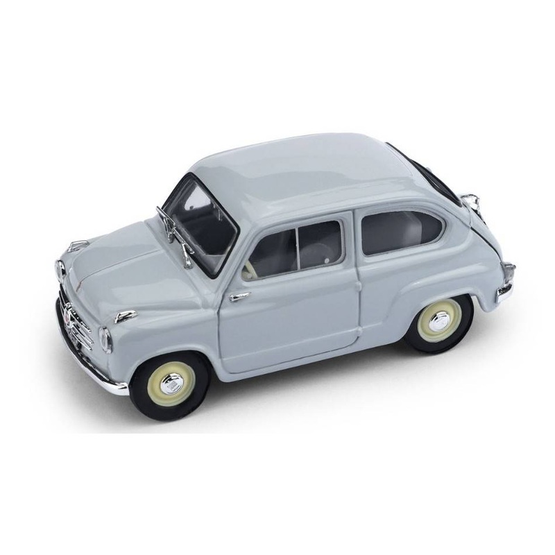 SCALE MODEL COMPATIBLE WITH FIAT 600 1st SERIES 1955 PEARL GRAY 1:43 BRUMM BM0247-03