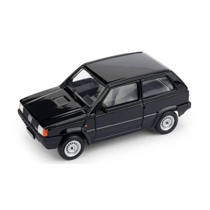 SCALE MODEL COMPATIBLE WITH FIAT PANDA 750L 1986 BLACK 1:43 BRUMM BM0611-05