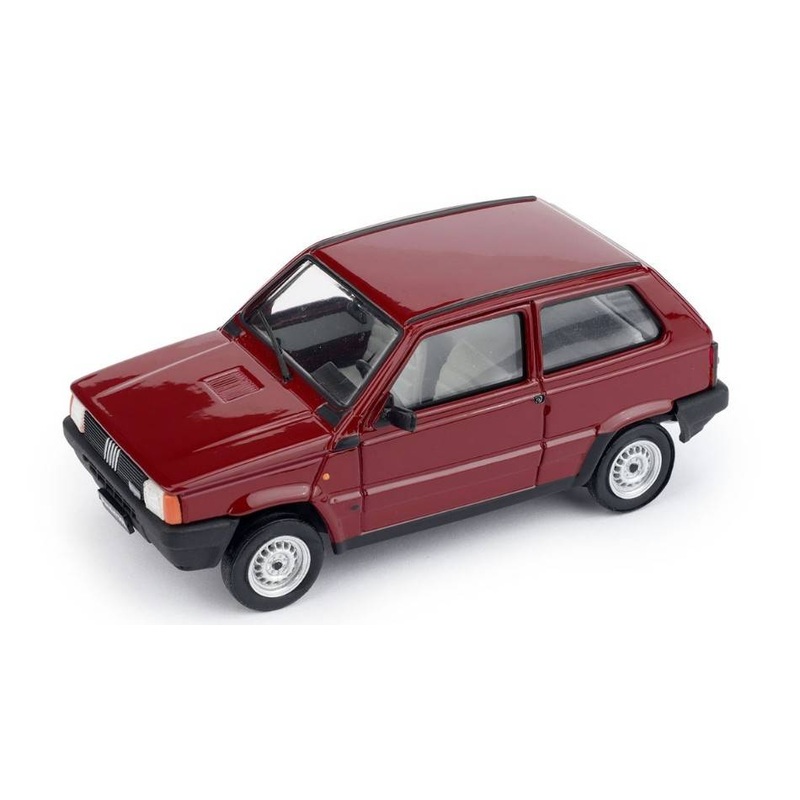 SCALE MODEL COMPATIBLE WITH FIAT PANDA 750L 1986 RED WARRANTY 1:43 BRUMM BM0611-01