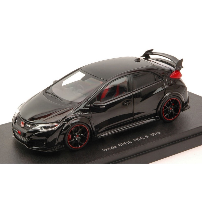SCALE MODEL COMPATIBLE WITH HONDA CIVIC TYPE R 2015 CRYSTAL BLACK PEARL 1:43 EBBRO EB45353