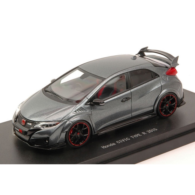 SCALE MODEL COMPATIBLE WITH HONDA CIVIC TYPE R 2015 POLISHED METAL METALLIC 1:43 EBBRO EB45356