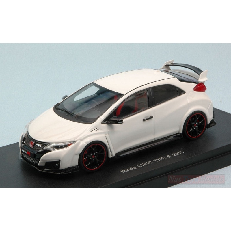 SCALE MODEL COMPATIBLE WITH HONDA CIVIC TYPE R 2015 WHITE 1:43 EBBRO EB45352