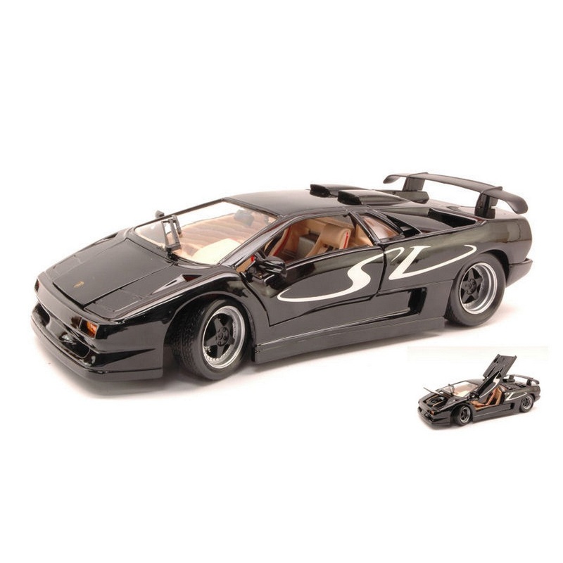 SCALE MODEL COMPATIBLE WITH LAMBORGHINI DIABLO SV 1995 BLACK 1:18 MAISTO MI31844