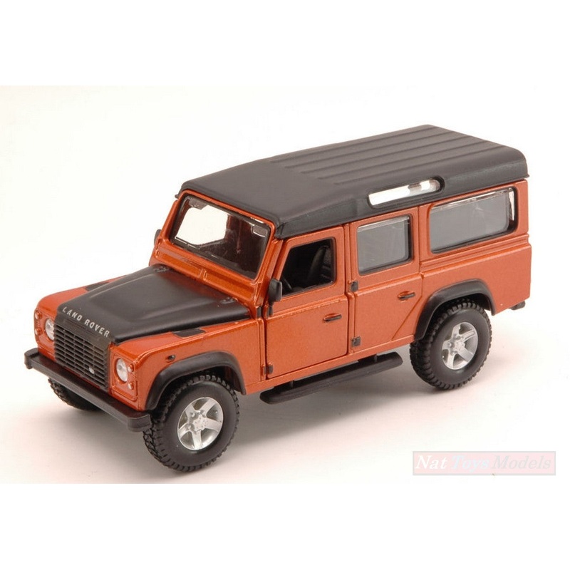 SCALE MODEL COMPATIBLE WITH LAND ROVER DEFENDER 110 COPPER METALLIC/BLACK 1:32 BURAGO BU43029
