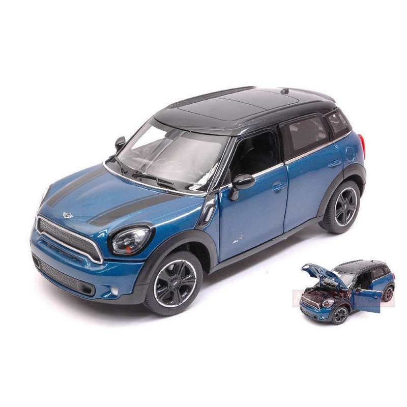 SCALE MODEL COMPATIBLE WITH MINI COOPER S COUNTRY (R60) BLUE 1:24 RASTAR RAT56400BL