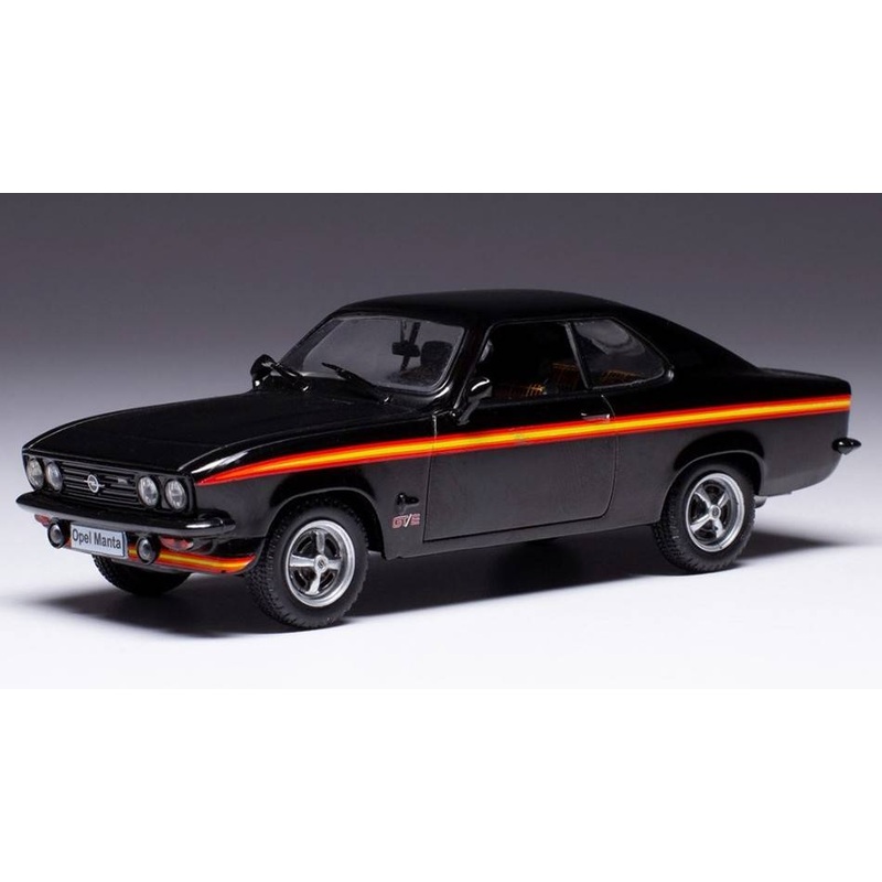 SCALE MODEL COMPATIBLE WITH OPEL MANTA A GT/E 1974 BLACK MAGIC 1:43 IXO MODEL CLC491
