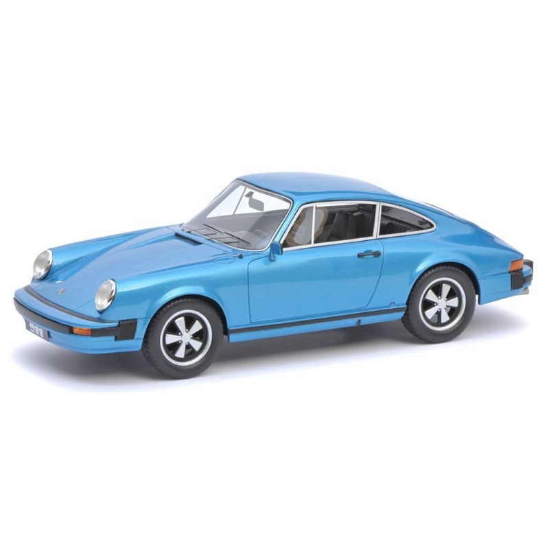 SCALE MODEL COMPATIBLE WITH PORSCHE 911 COUPE' BLUE "PRO RESIN" 1:18 SCHUCO SH450029700