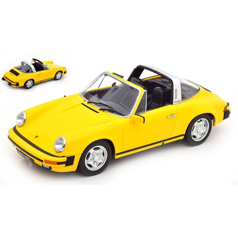 SCALE MODEL COMPATIBLE WITH PORSCHE 911 SC TARGA 1978 YELLOW 1:18 KK SCALE KKDC180922