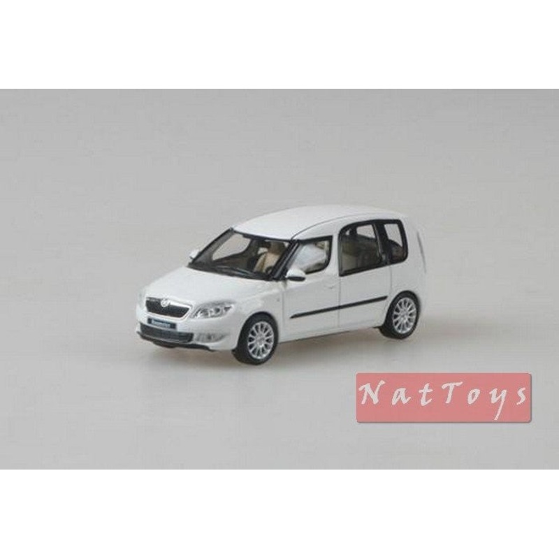 SCALE MODEL COMPATIBLE WITH SKODA ROOMSTER II FACELIFT 2012 WHITE CANDY 1:43 ABREX AB025E